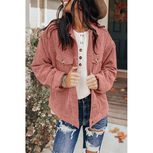 Rosey Ribbed Corduroy Jacket