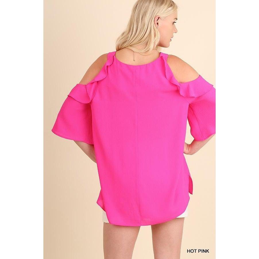 Curvy Fearless Pink Blouse