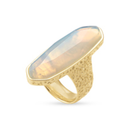 layla cocktail ring gold opalite illusion 6