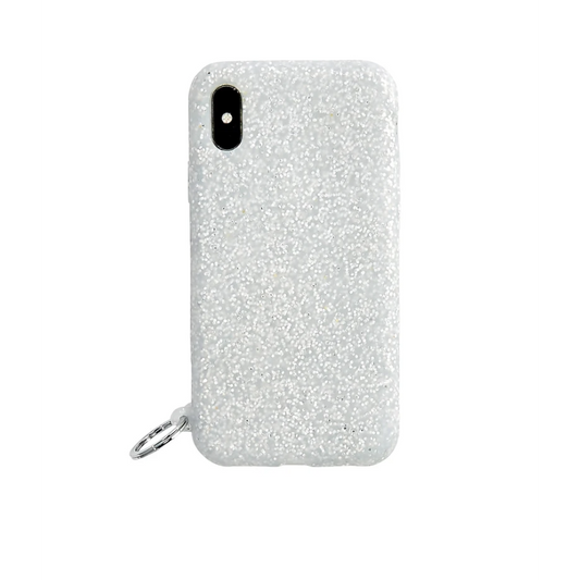 O-Venture Silicone Silver Confetti iPhone X/XS Case