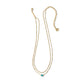 Emilie Multi Strand Necklace In Gold Marine Opal