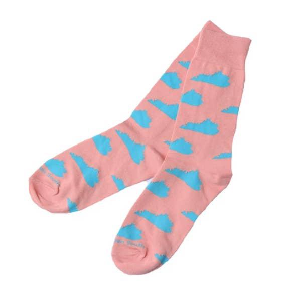 Coral Kentucky Socks