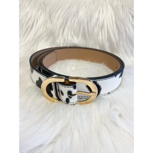 Cow Print Belt