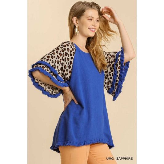 Kentucky Wild Ruffle Top