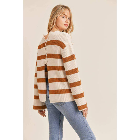 Enjoy The Ride Lace Up Sweater