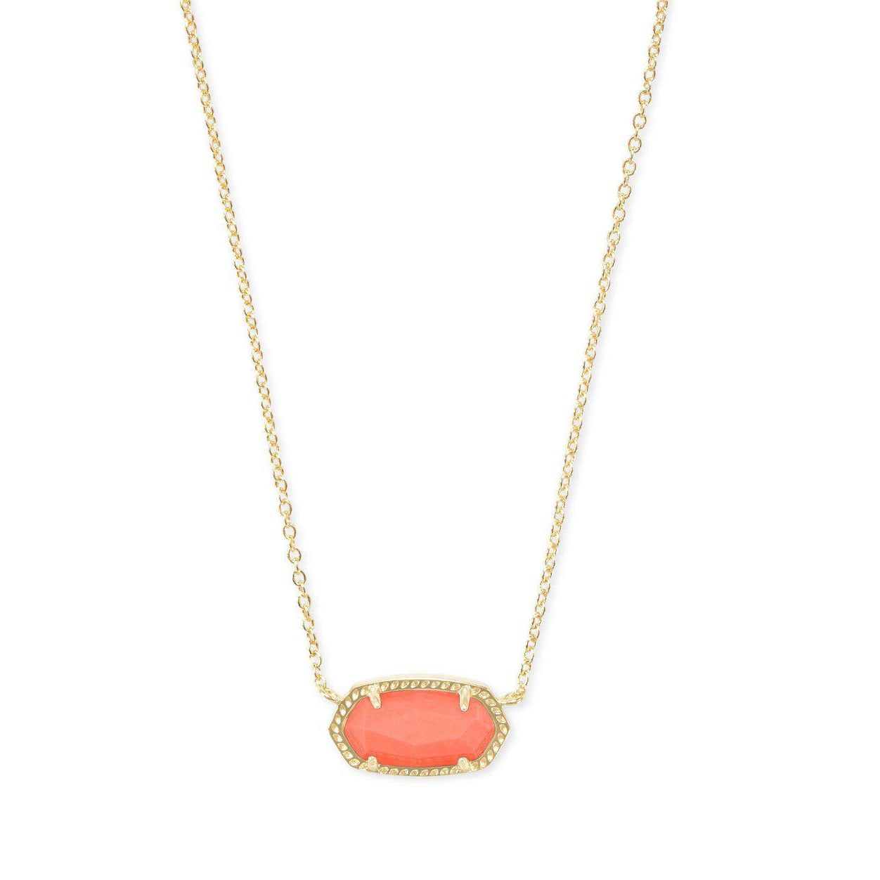 Elisa Necklace in Gold Bright Coral