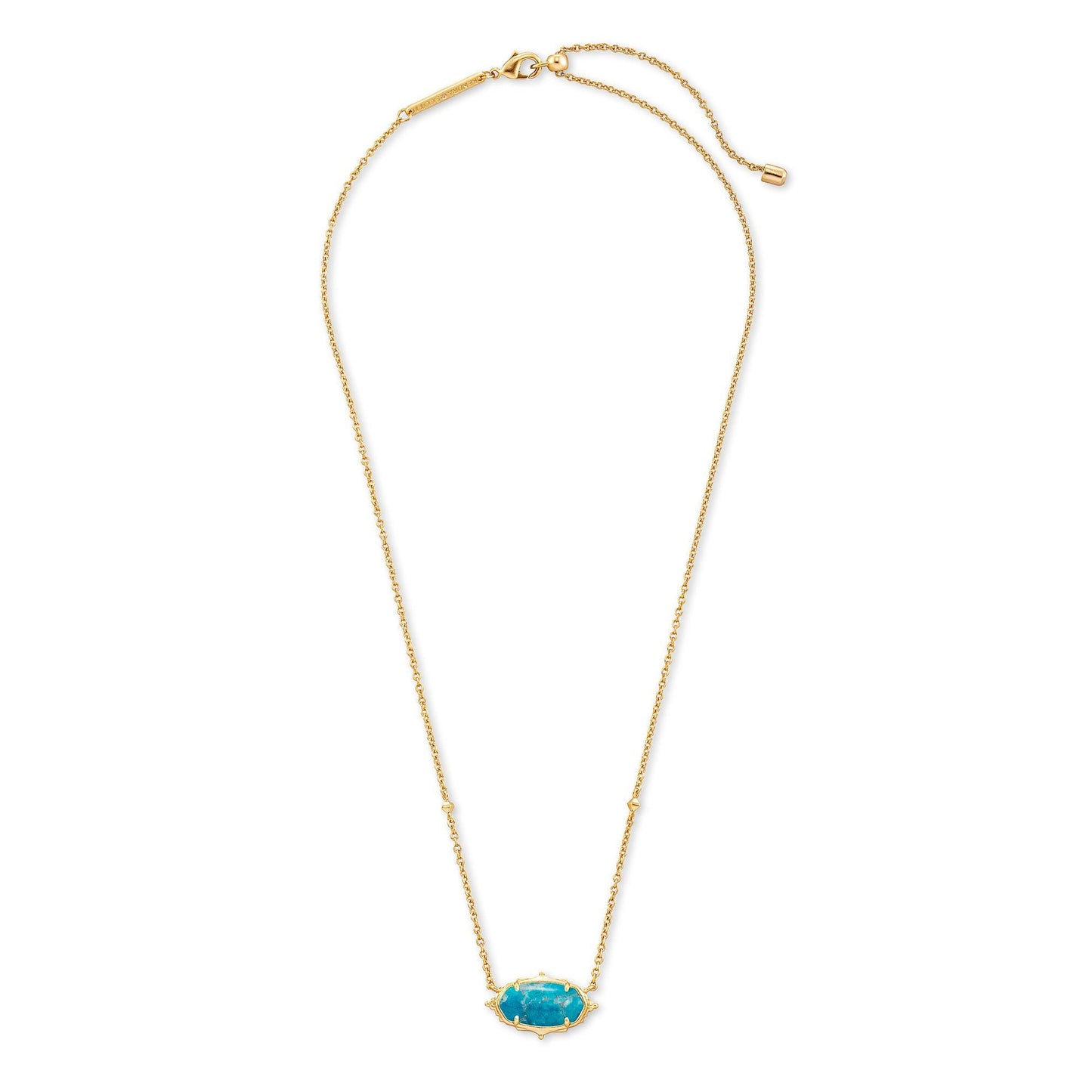 Fall 2 Baroque Elisa Pendant Necklace In Gold Teal Howlite