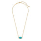 Fall 2 Baroque Elisa Pendant Necklace In Gold Teal Howlite