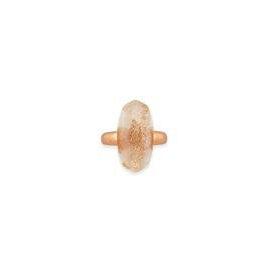 Dani Cocktail Ring Rose Gold Dusted Pink Illusion