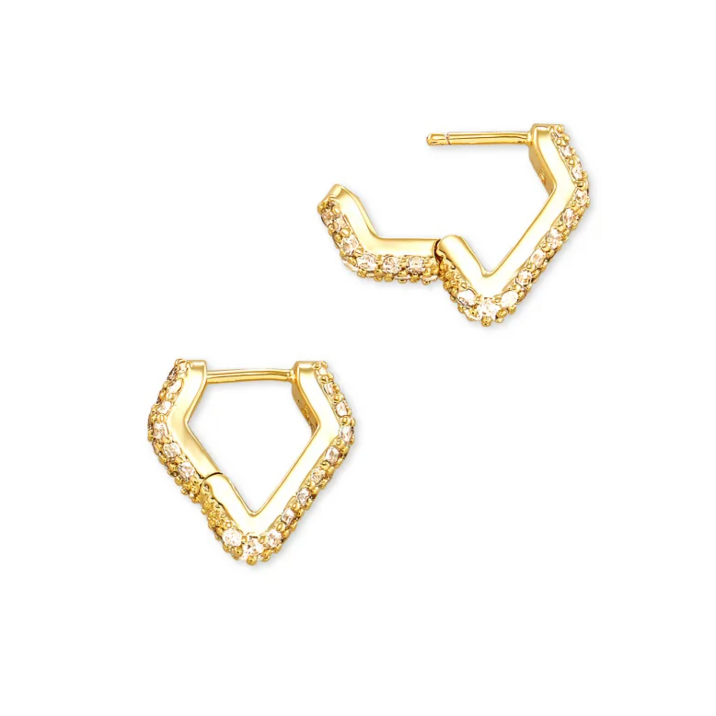 Demi Huggie Earrings In Gold