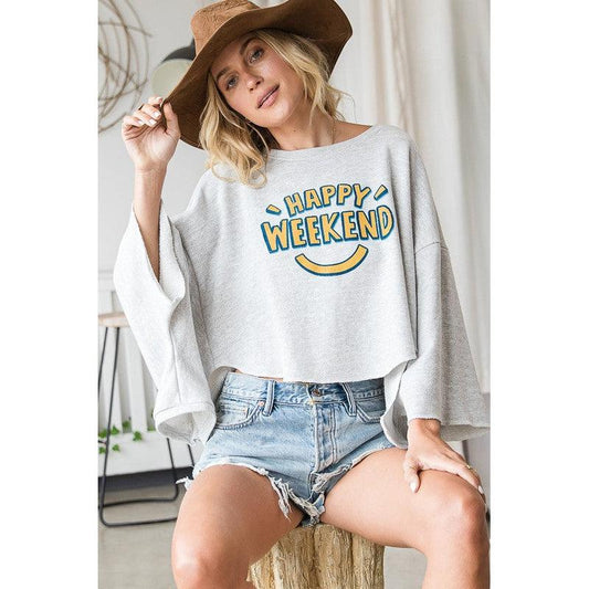 Hi-Low Hem Graphic Top