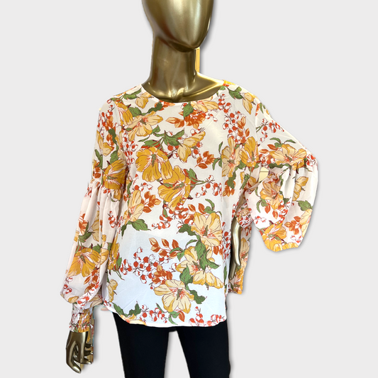 Floral Ivory Visions Top