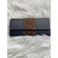 Bria Leather Wallet Navy Leopard