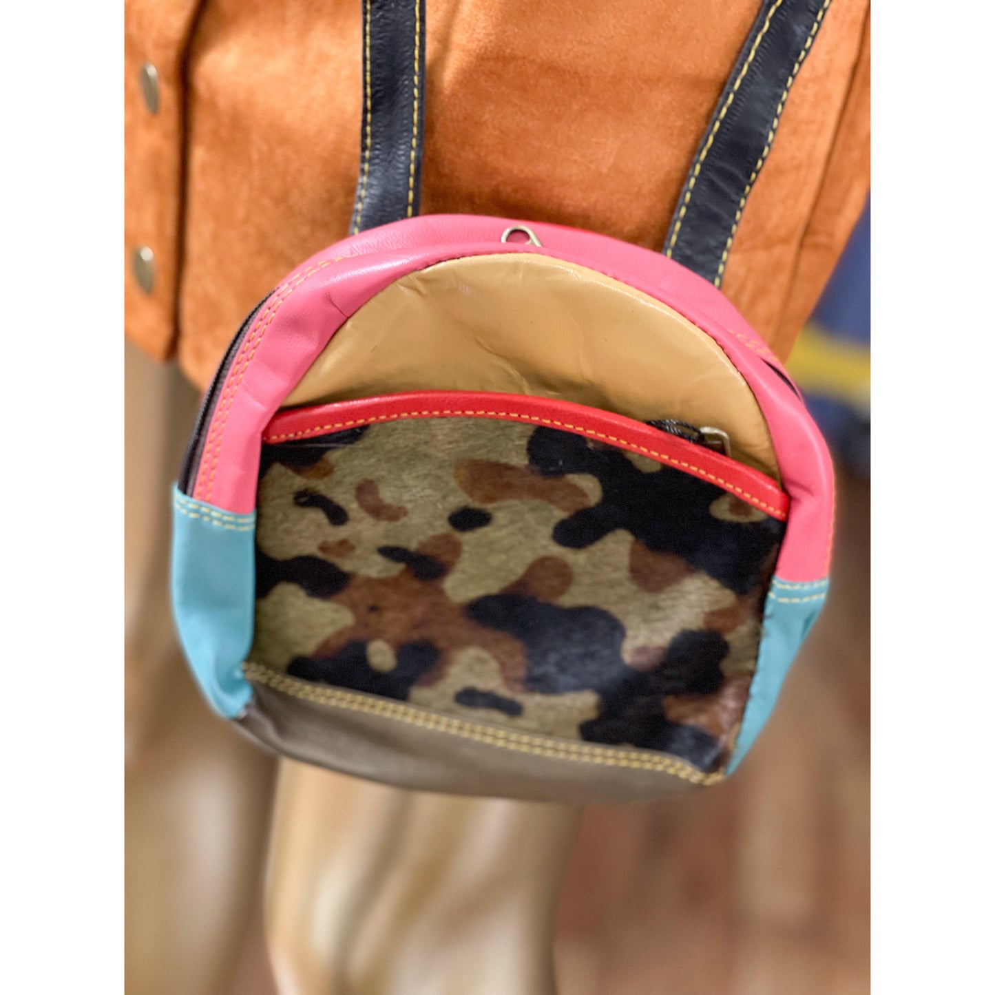 Poppy Leather Mini Backpack/Crossbody 5