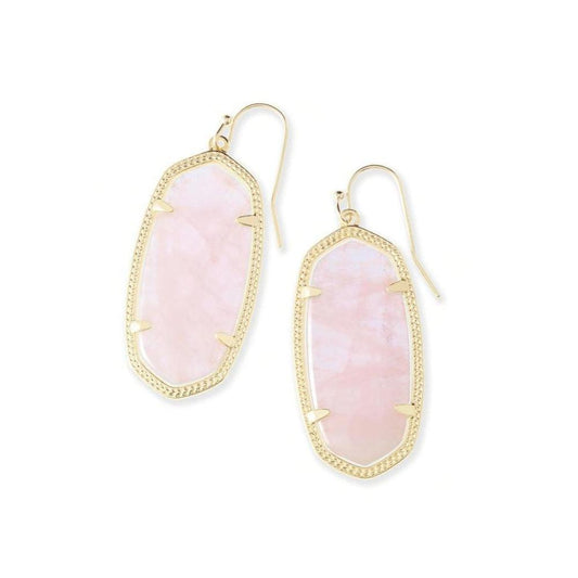KS Elle Earrings Rose Quartz