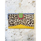 Nash Leather Travel Wallet Cheetah Yellow