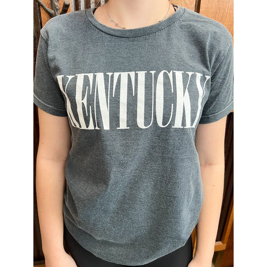Kentucky Navy Boyfriend Tee