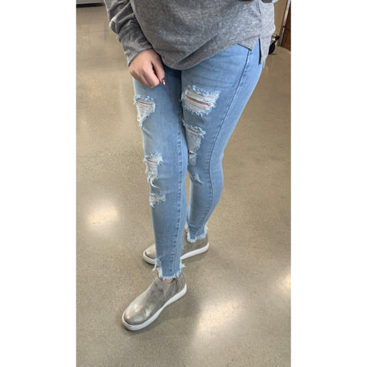 Tori Distressed Skinny Denim