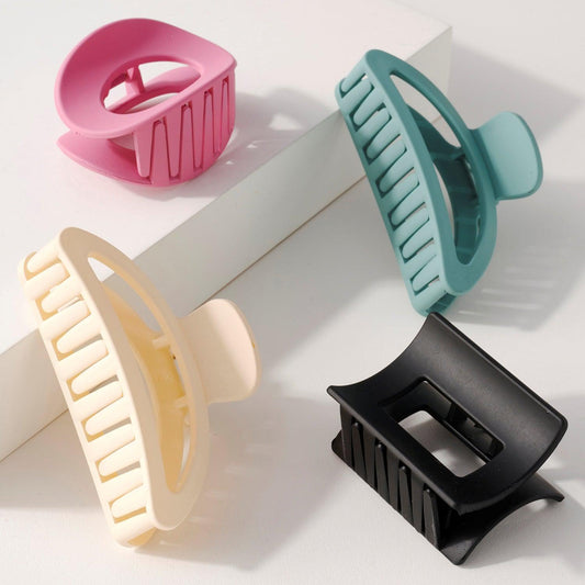 Set of 4 Matte Hair claws spring