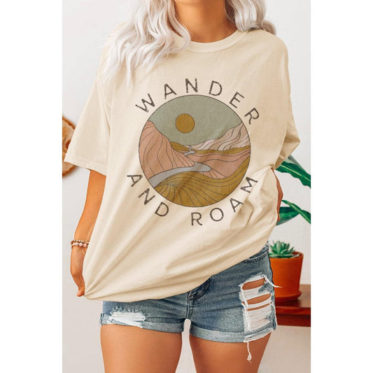 Oversized Wander and Roam Tee